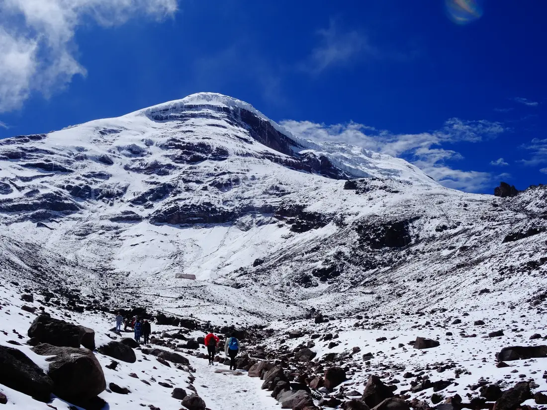 Besneeuwde Chimborazo